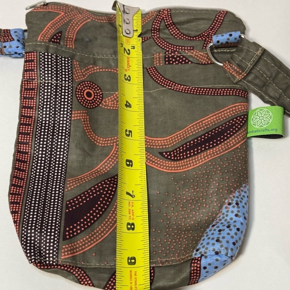 Timbali Green Patterned Women's Bag hand made - Picture 6 of 9